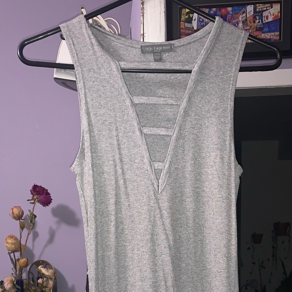 Don’t Ask Why (from American Eagle) grey dress